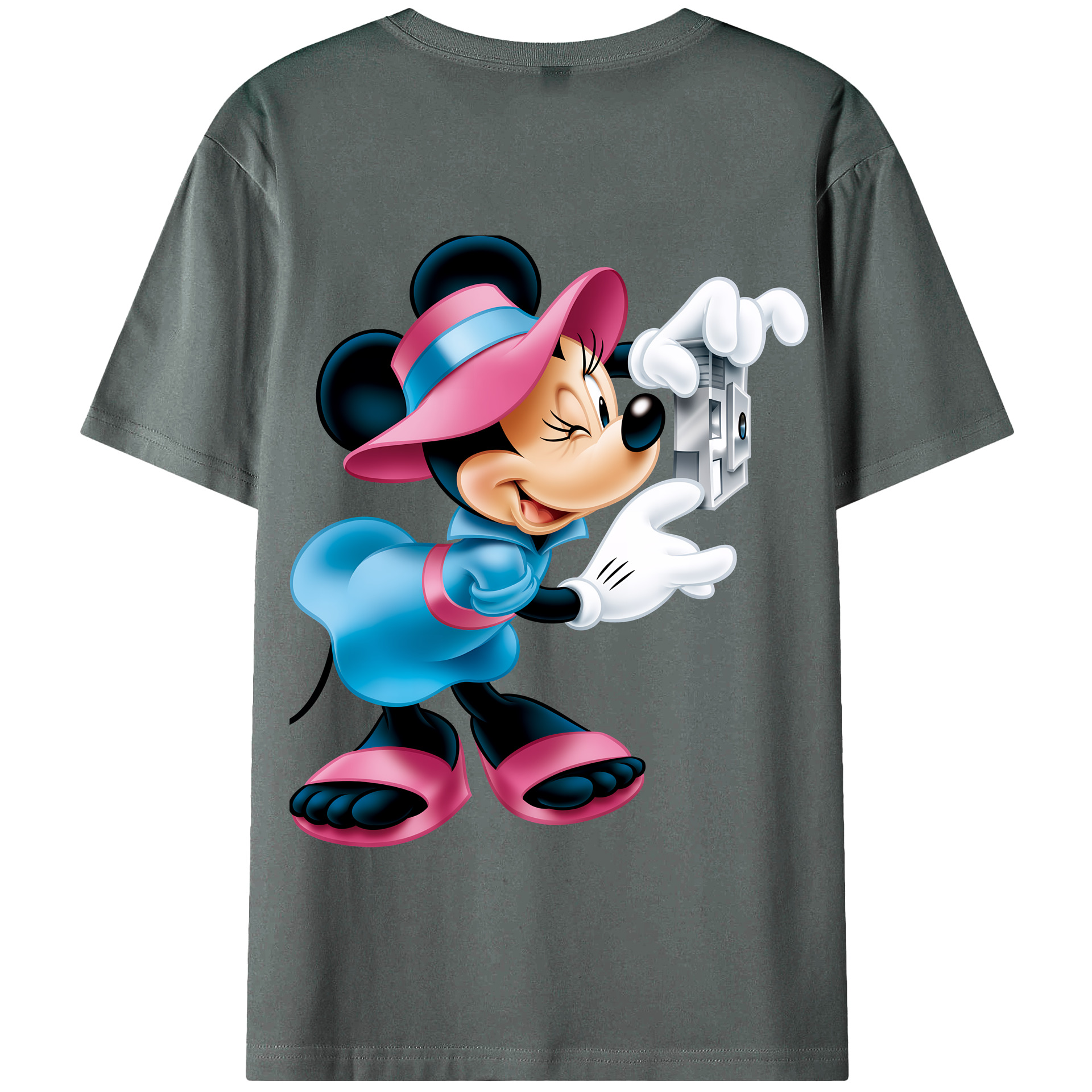 （画像用） ミッキーマウス Mickey Mouse 綿100％半袖Tシャツ（背面プリント）